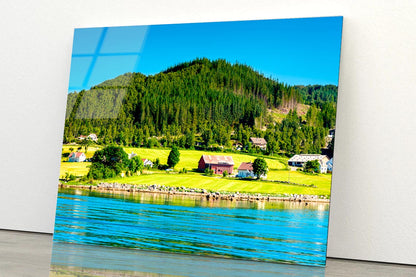 Beautiful Scenery at the Ferry Crossing Acrylic Glass Print Tempered Glass Wall Art 100% Made in Australia Ready to Hang