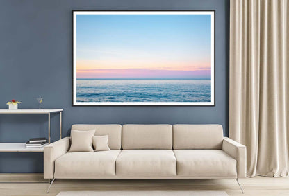 Calm Sea in Soft Morning Light Sicily Italy Europe Home Decor Premium Quality Poster Print Choose Your Sizes