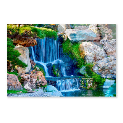 Waterfall-Britton Falls-Fishers Indiana Acrylic Glass Print Tempered Glass Wall Art 100% Made in Australia Ready to Hang