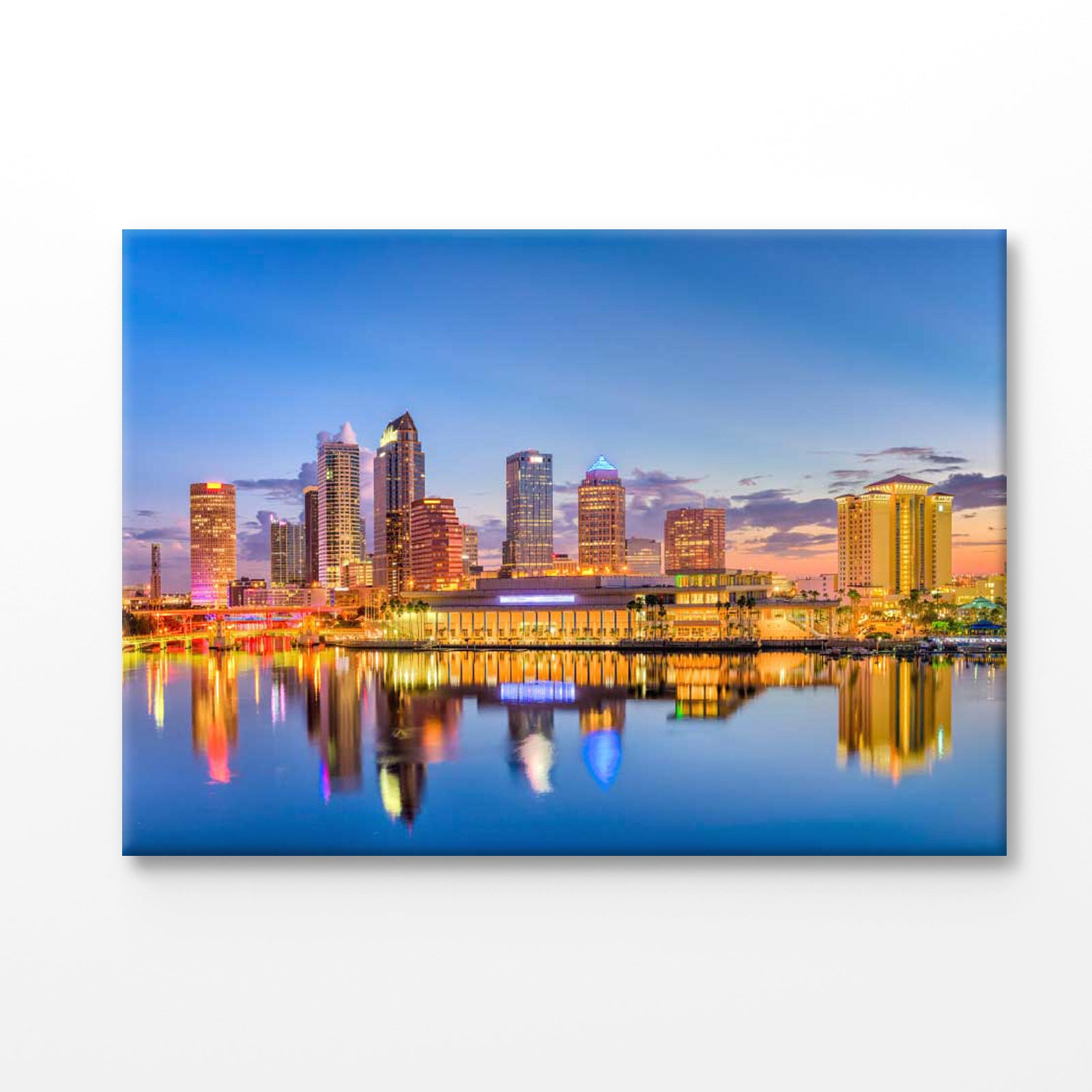 Bella Home Downtown Skyline & Tampa in USA Print Canvas Ready to hang