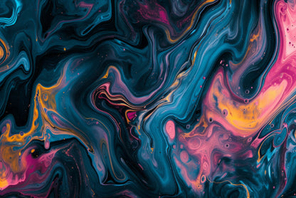 Colorful Waves Abstract Print 100% Australian Made - Bella Home Decor