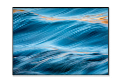 River Water Flowing with Light Reflecting Home Decor Premium Quality Poster Print Choose Your Sizes