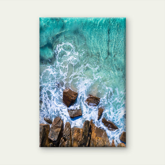 Ocean Shoreline Meelup Rocks Eagle Bay Australia Wall Art Decor 100% Australian Made
