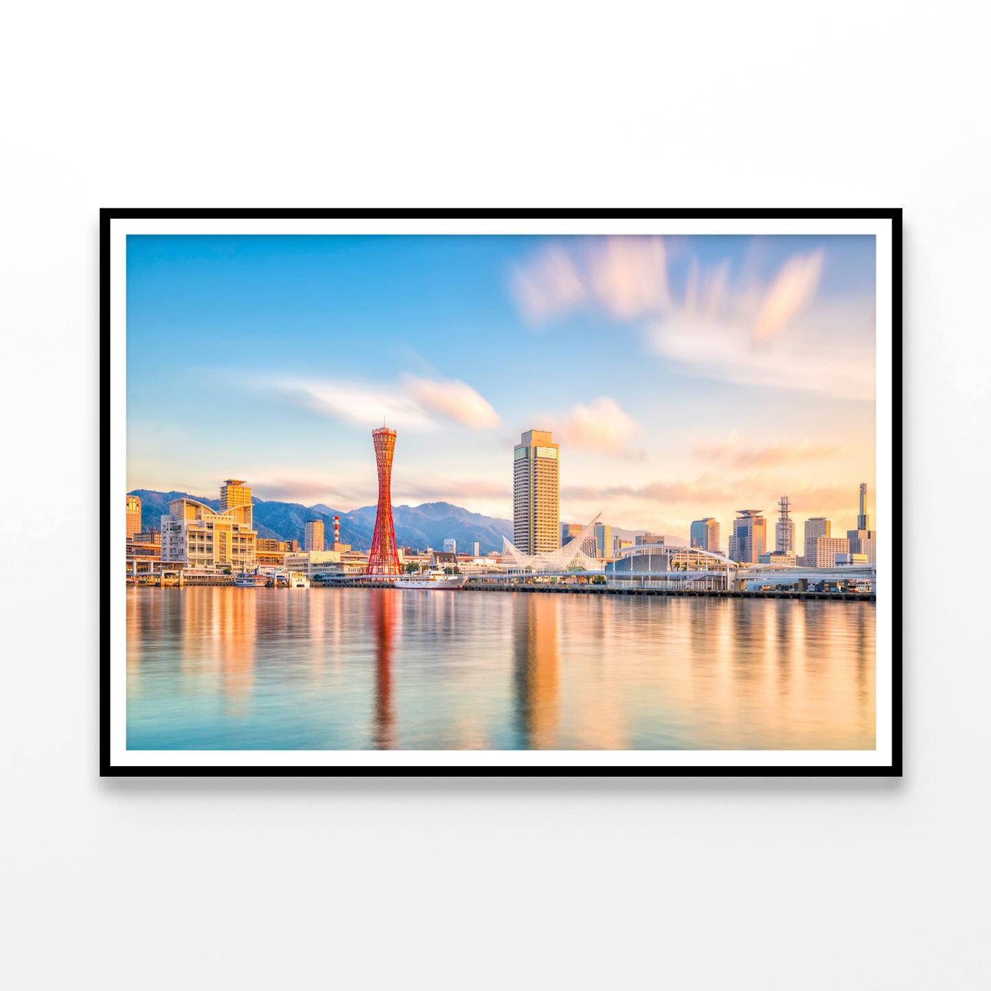 Skyline of Kobe City in Japan Home Decor Premium Quality Poster Print Choose Your Sizes