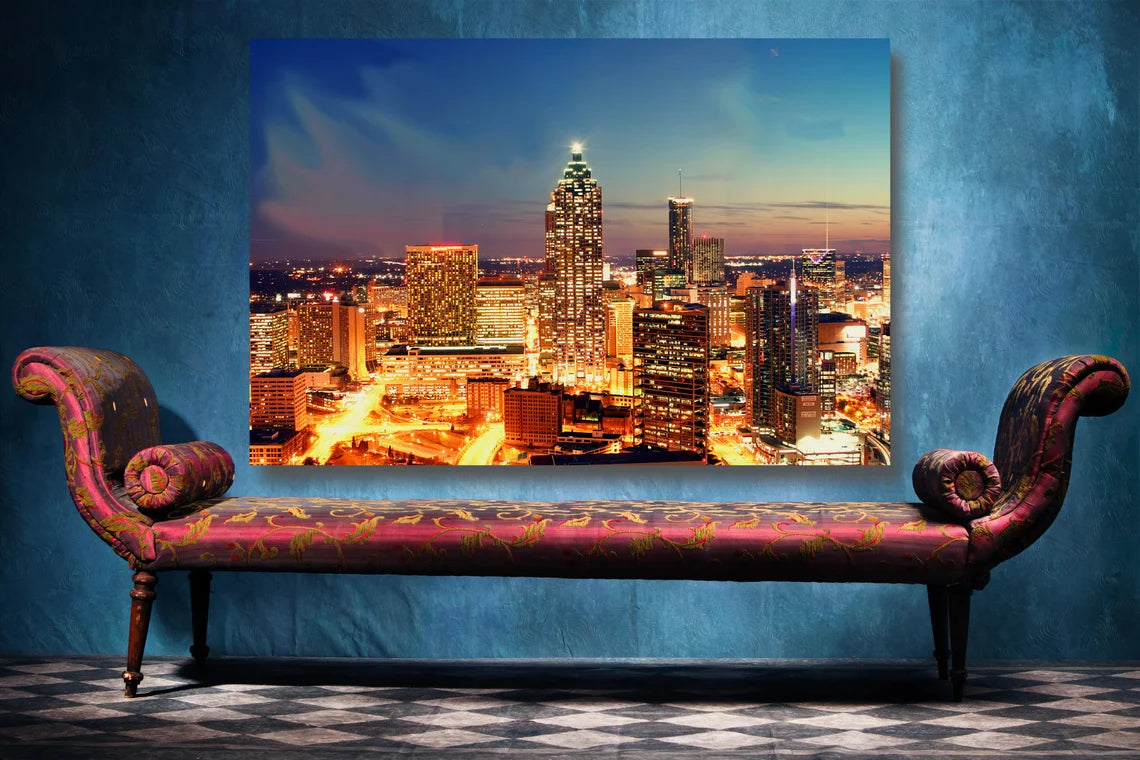 Atlanta Georgia Cityscape UV Direct Aluminum Print Australian Made Quality