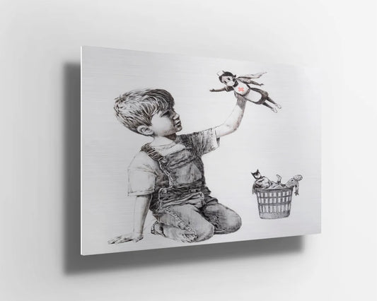 Banksy Nurse super nurse NHS Game Changer UV Direct Aluminum Print Australian Made Quality