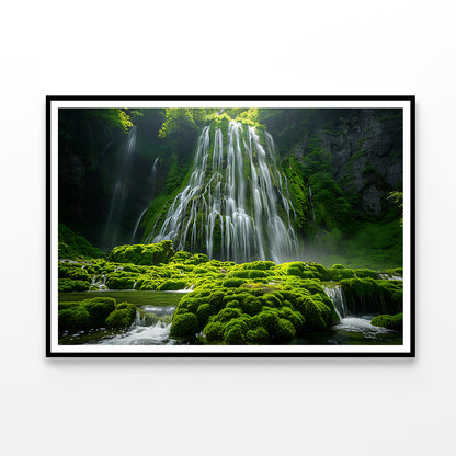 View of Waterfall in the Jungle Home Decor Premium Quality Poster Print Choose Your Sizes