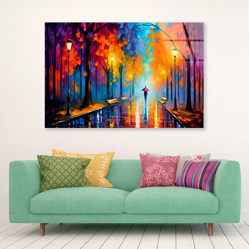 Walking Women & City Nightlife  Acrylic Glass Print Tempered Glass Wall Art 100% Made in Australia Ready to Hang - Bella Home Decor