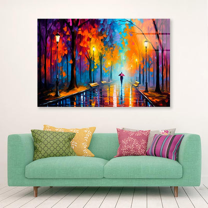 Walking Women & City Nightlife  Acrylic Glass Print Tempered Glass Wall Art 100% Made in Australia Ready to Hang - Bella Home Decor