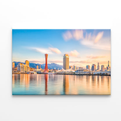 Skyline of Kobe City in Japan Print 100% Australian Made - Bella Home Decor