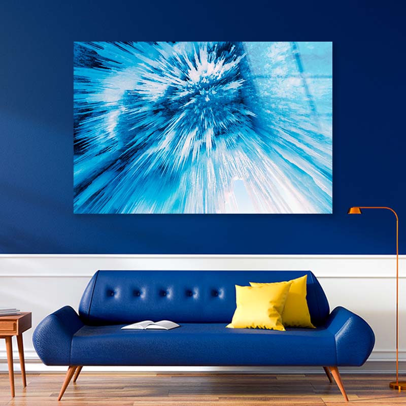 Ice Cave with Icicles Acrylic Glass Print Tempered Glass Wall Art 100% Made in Australia Ready to Hang