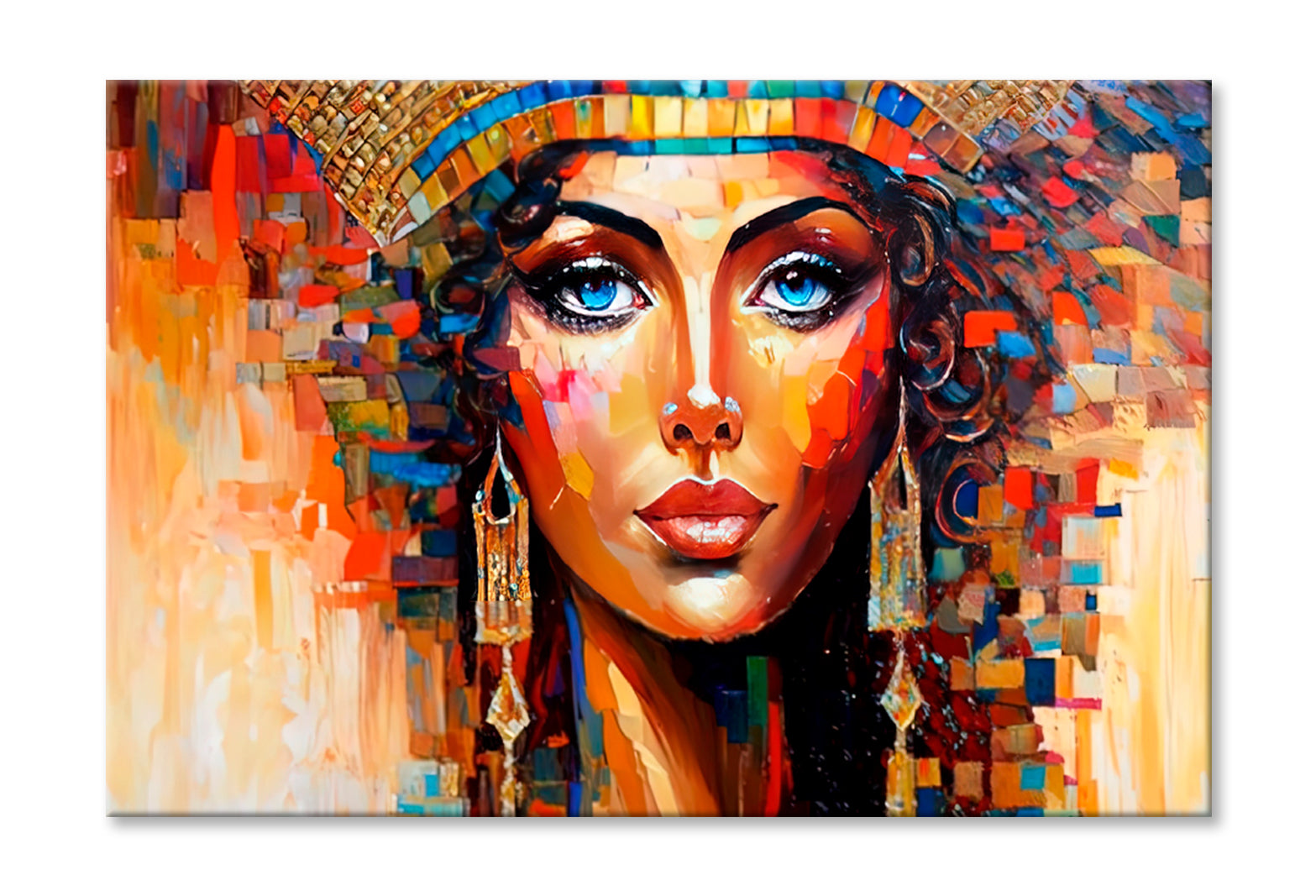 Ancient Beautiful Woman Painting Limited Edition High Quality Print Stretched Canvas None