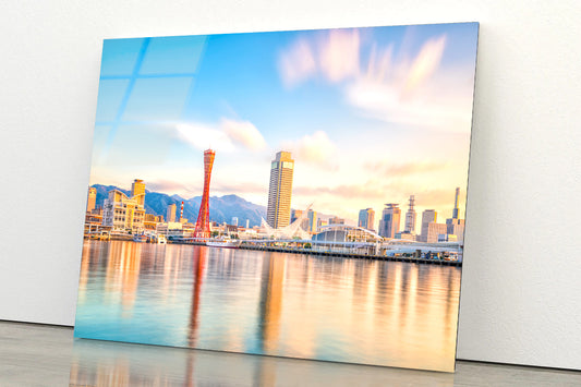 Skyline of Kobe City in Japan Acrylic Glass Print Tempered Glass Wall Art 100% Made in Australia Ready to Hang - Bella Home Decor