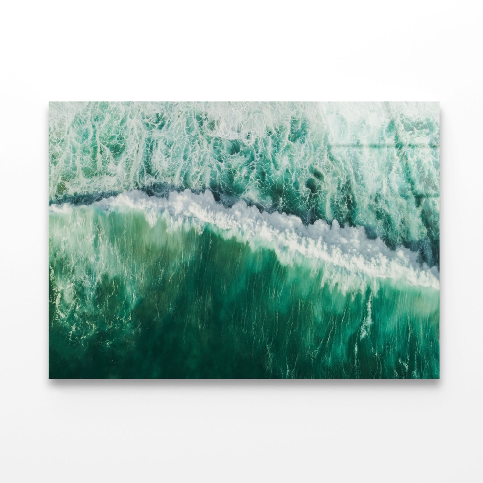 Aerial Wave Drone Shot Acrylic Glass Print Tempered Glass Wall Art 100% Made in Australia Ready to Hang