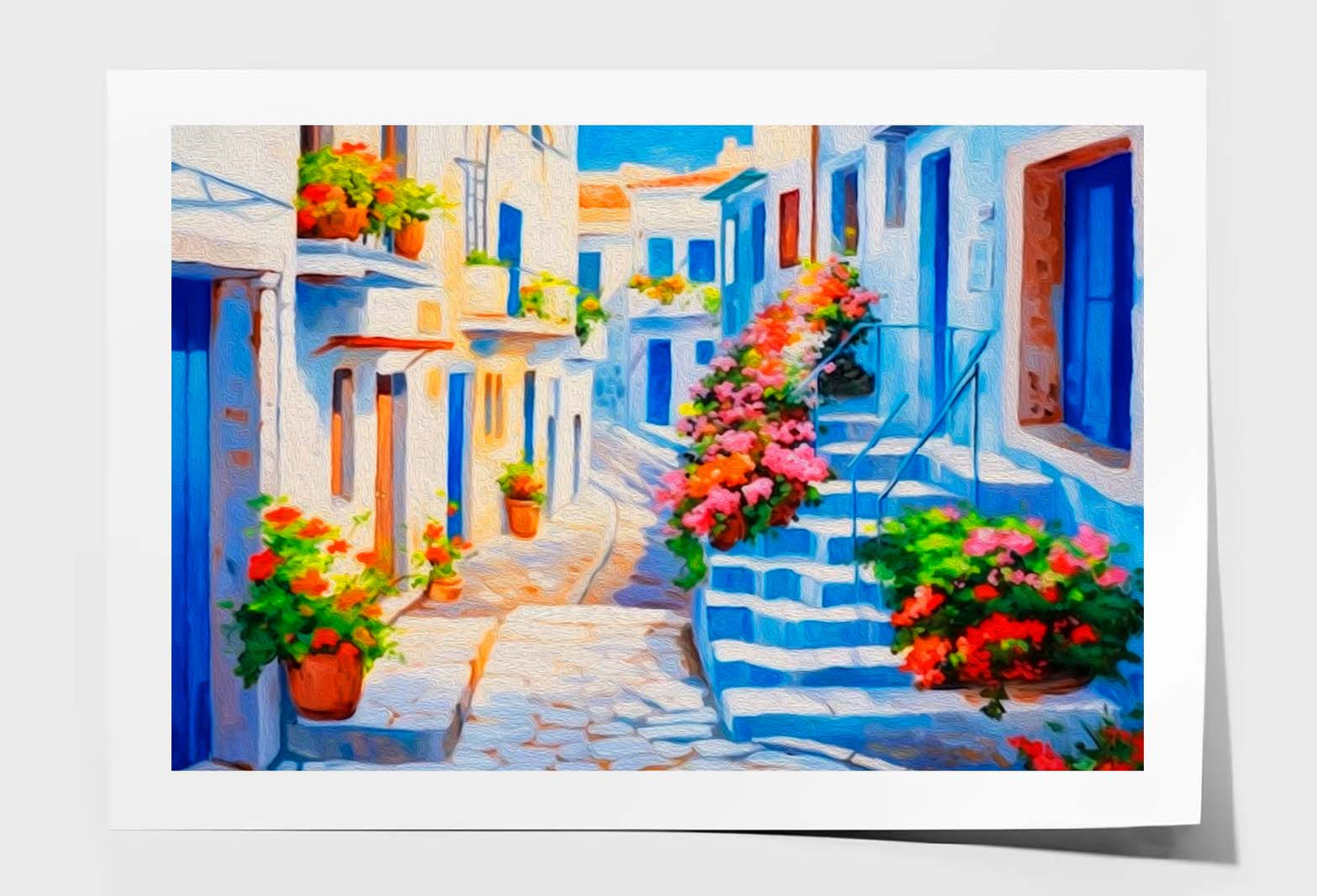 Greece Oil Painting Wall Art Limited Edition High Quality Print