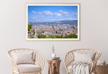 City Of Marseille with Blue Sky Home Decor Premium Quality Poster Print Choose Your Sizes - Bella Home Decor