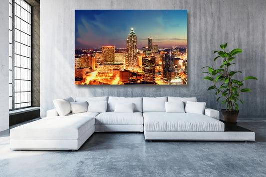 Atlanta Georgia Cityscape UV Direct Aluminum Print Australian Made Quality