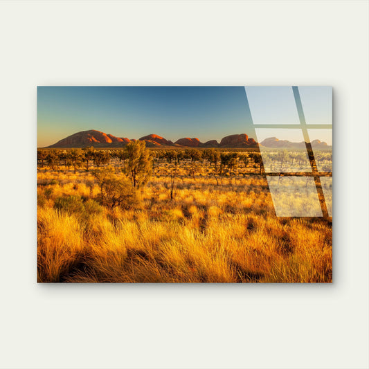 Uluru Kata Tjuta Northern Territory Acrylic Glass Printing Wall Art Australian Made Quality