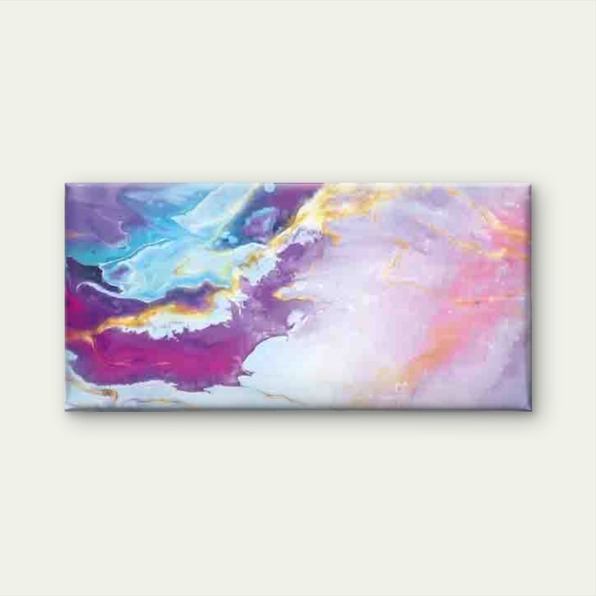 Abstract Colorful Fluid Art Wall Art Canvas Office Home Room Framed 120x60cm - Bella Home Decor