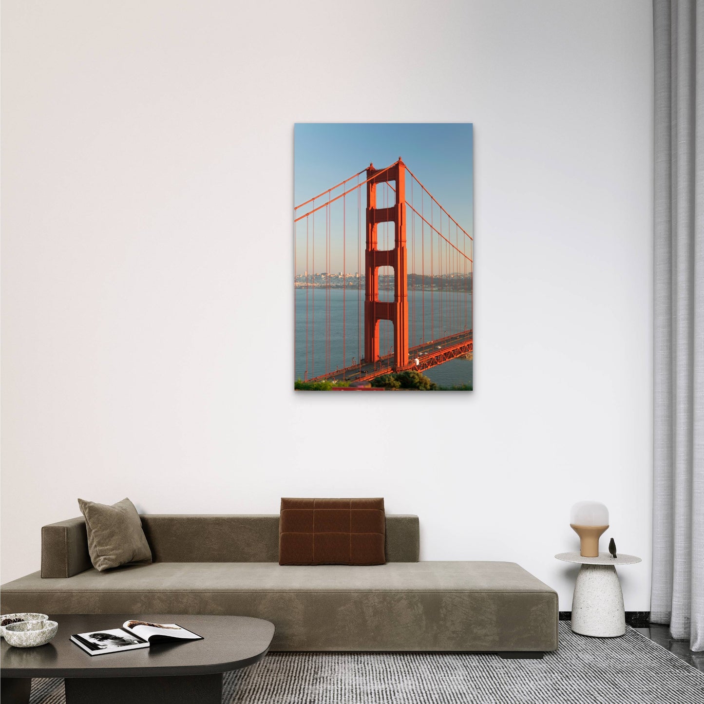 Golden Gate Bridge in San Francisco, California 40x60cm Metal Print Ready to Hang