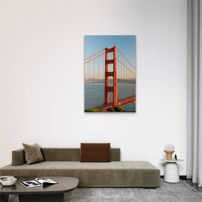 Golden Gate Bridge in San Francisco, California 40x60cm Metal Print Ready to Hang