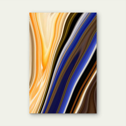 Colorful Abstract Background With a Blue  60x90cm Metal Print Ready to Hang