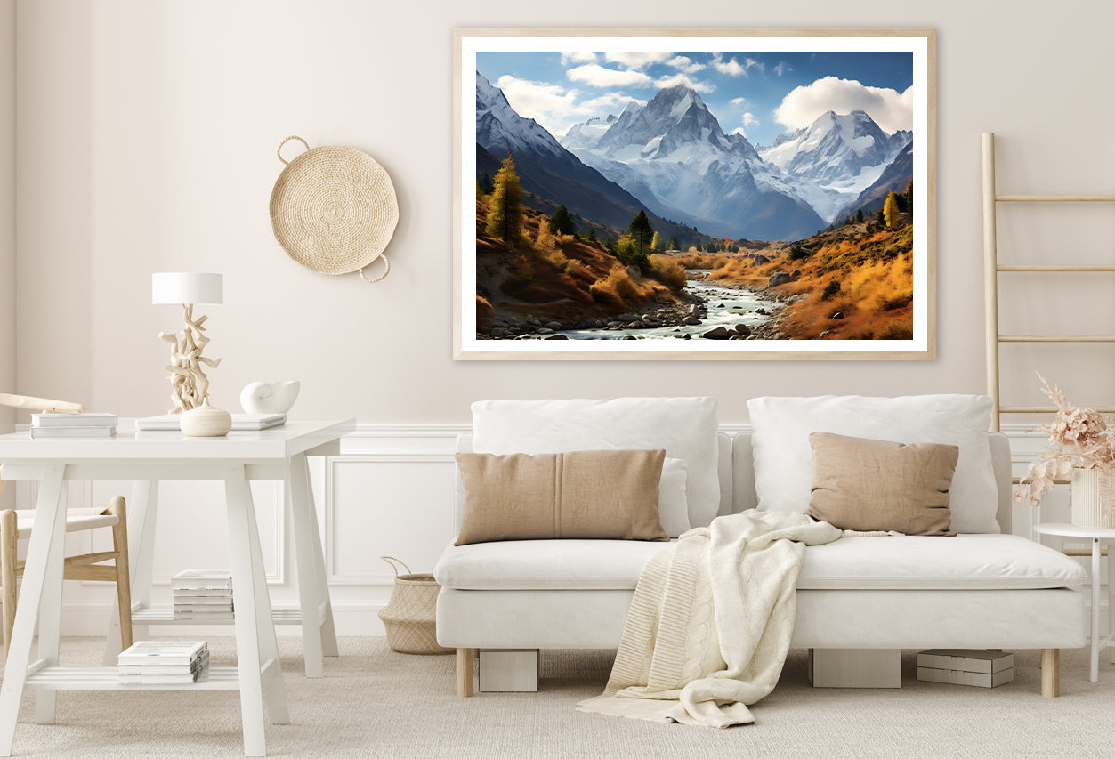 Lake in the Swiss Mountains View Home Decor Premium Quality Poster Print Choose Your Sizes