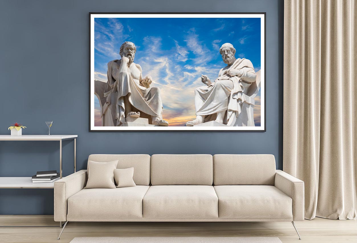 Plato And Socrates, The Greatest Ancient Greek Philosophers Home Decor Premium Quality Poster Print Choose Your Sizes