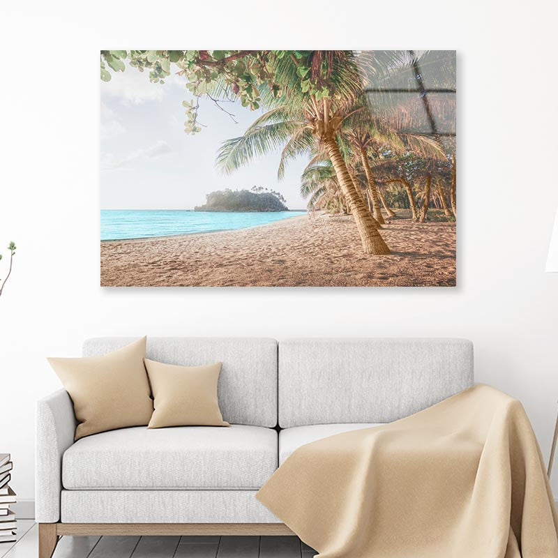 Sunset Over Sea, Philippines Islands Acrylic Glass Print Tempered Glass Wall Art 100% Made in Australia Ready to Hang