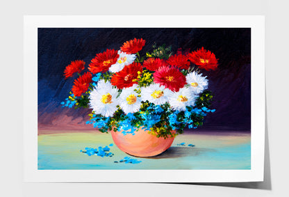 Spring Flowers, Still Life Oil Painting Limited Edition High Quality Print Unframed Roll Canvas None