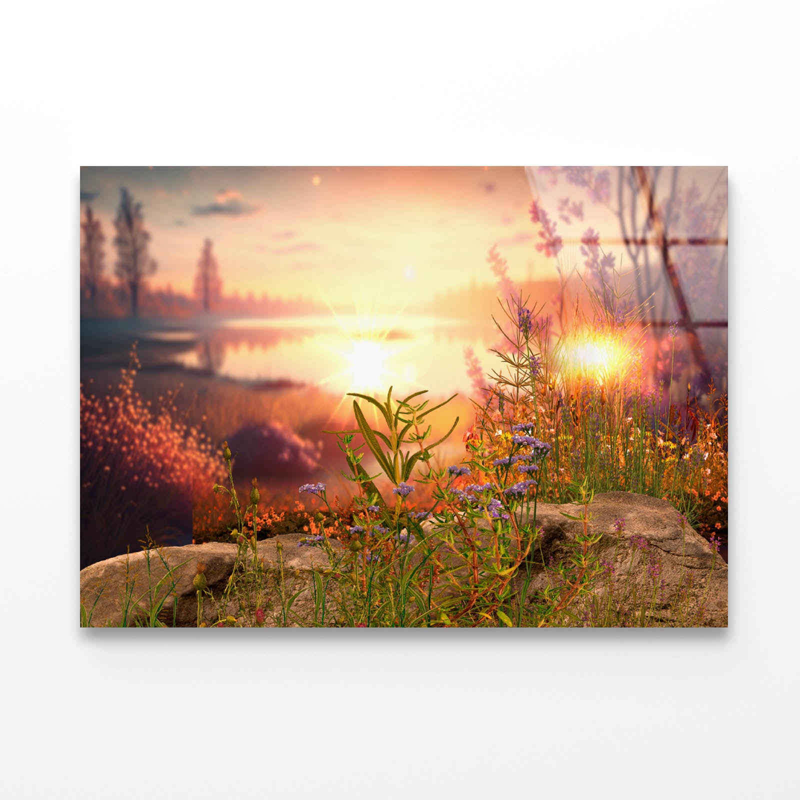 Sky at Sun Light Acrylic Glass Print Tempered Glass Wall Art 100% Made in Australia Ready to Hang