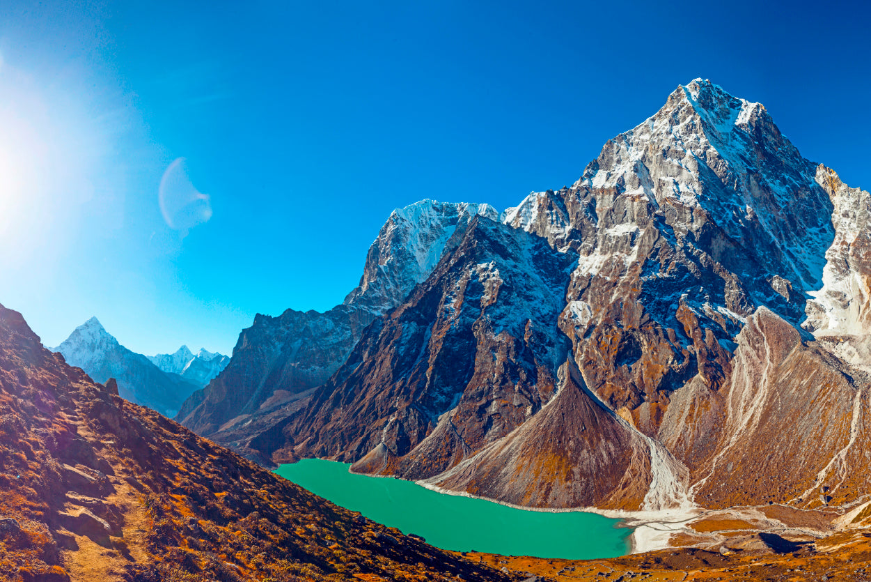 Amazing Mountains on the Way in Nepal Home Decor Premium Quality Poster Print Choose Your Sizes