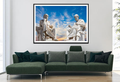 Plato And Socrates, The Greatest Ancient Greek Philosophers Home Decor Premium Quality Poster Print Choose Your Sizes