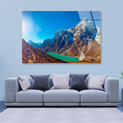 Amazing Mountains on the Way in Nepal Acrylic Glass Print Tempered Glass Wall Art 100% Made in Australia Ready to Hang