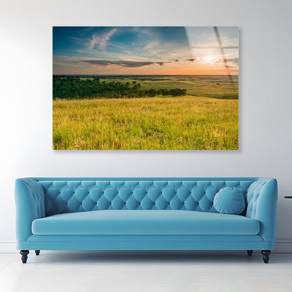 El Dorado Hills with Sunrise Acrylic Glass Print Tempered Glass Wall Art 100% Made in Australia Ready to Hang