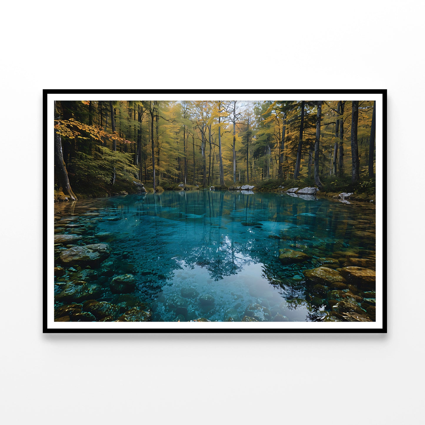 River Surrounded By Rocks and Trees Home Decor Premium Quality Poster Print Choose Your Sizes - Bella Home Decor