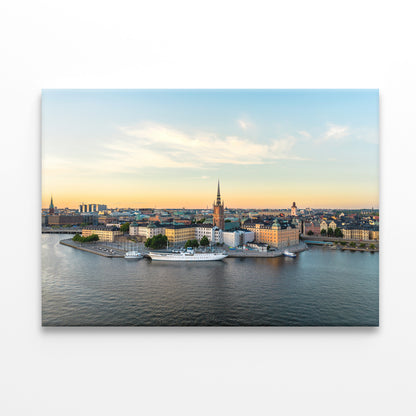 Gamla Stan in Stockholm at Sunset Wall Art Decor 100% Australian Made - Bella Home Decor