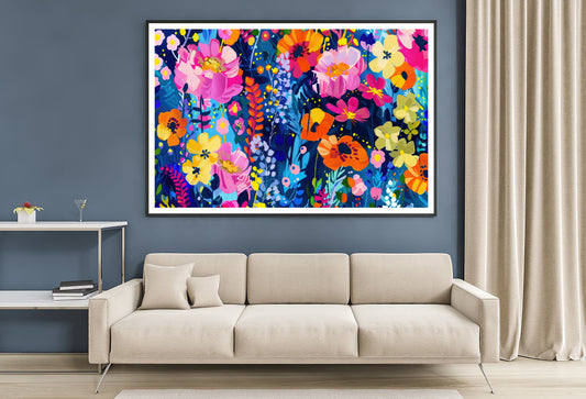 Colorful and Abstract Design with a Flower Home Decor Premium Quality Poster Print Choose Your Sizes - Bella Home Decor