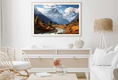 Lake in the Swiss Mountains View Home Decor Premium Quality Poster Print Choose Your Sizes