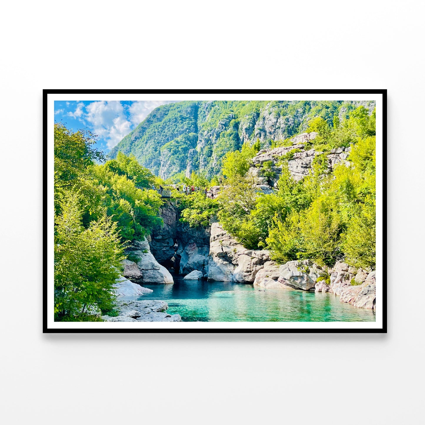 A River Surrounded By Trees and Rocks Home Decor Premium Quality Poster Print Choose Your Sizes