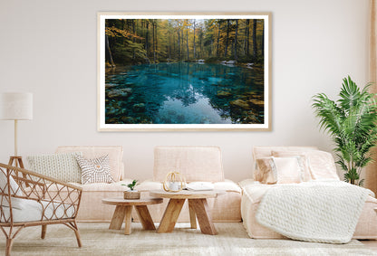 River Surrounded By Rocks and Trees Home Decor Premium Quality Poster Print Choose Your Sizes - Bella Home Decor