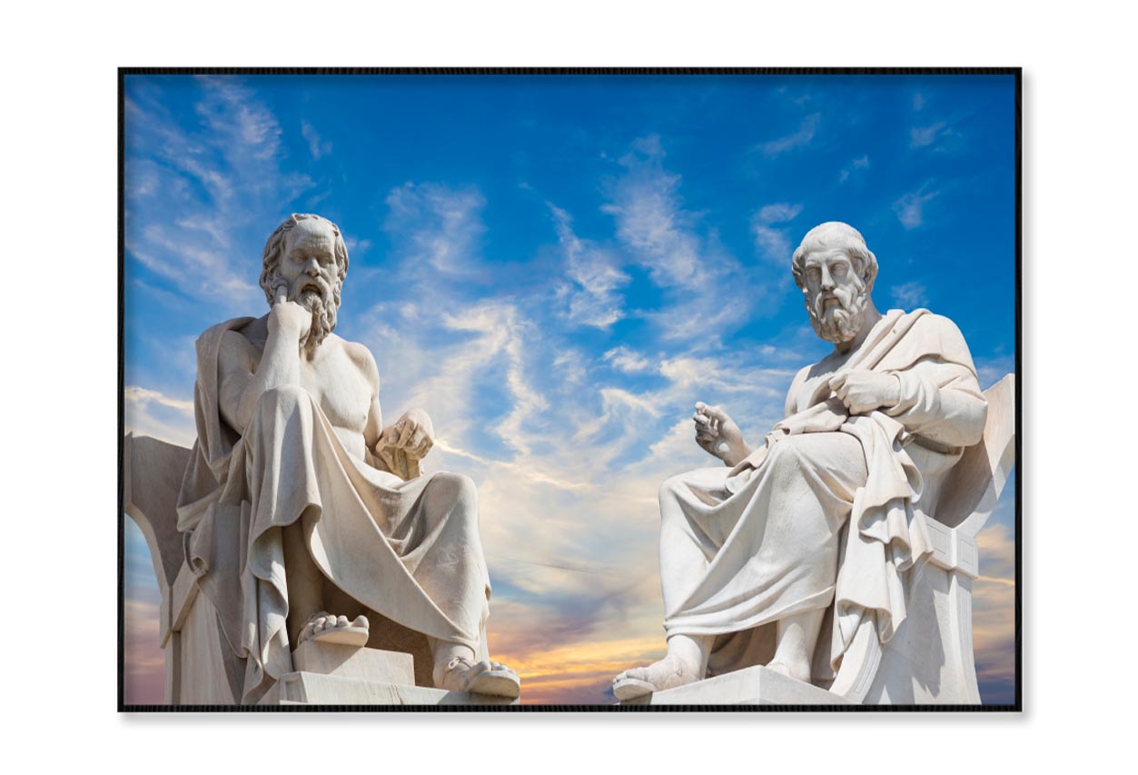 Plato And Socrates, The Greatest Ancient Greek Philosophers Home Decor Premium Quality Poster Print Choose Your Sizes