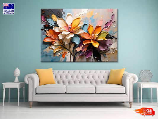Oil Painting of Flowers Print 100% Australian Made
