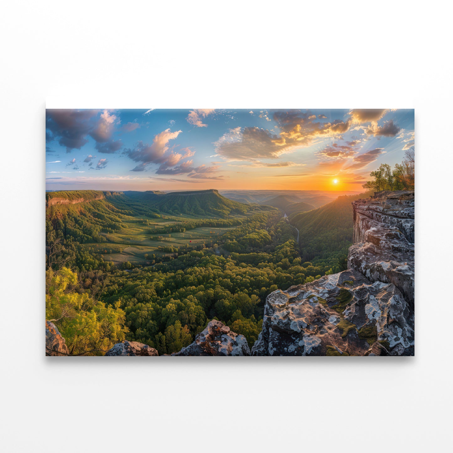 Trees and Hills, Sky View Print 100% Australian Made - Bella Home Decor