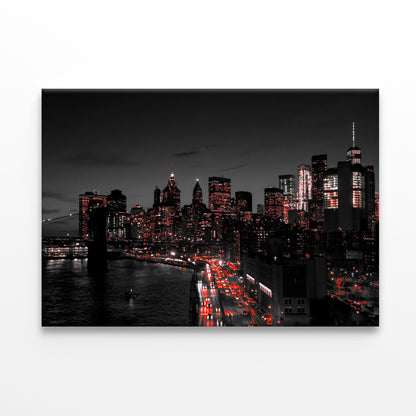 New York City B&W Skyline Wall Art Decor 100% Australian Made - Bella Home Decor