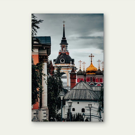 Moscow Russia Orthodox Church 40x60cm Metal Print Ready to Hang