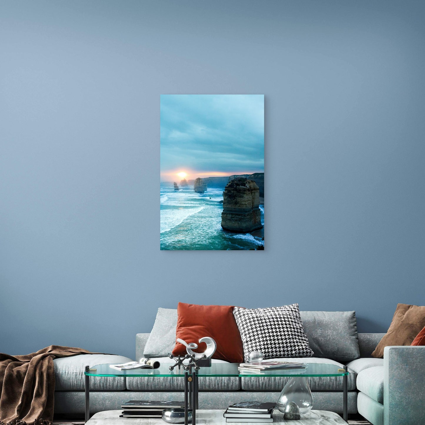 Twelve Apostles Victoria Sunset Coast 40x60cm Metal Print Ready to Hang