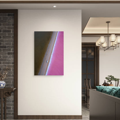 Pink Lake MacDonnell South Australia 40x60cm Metal Print Ready to Hang
