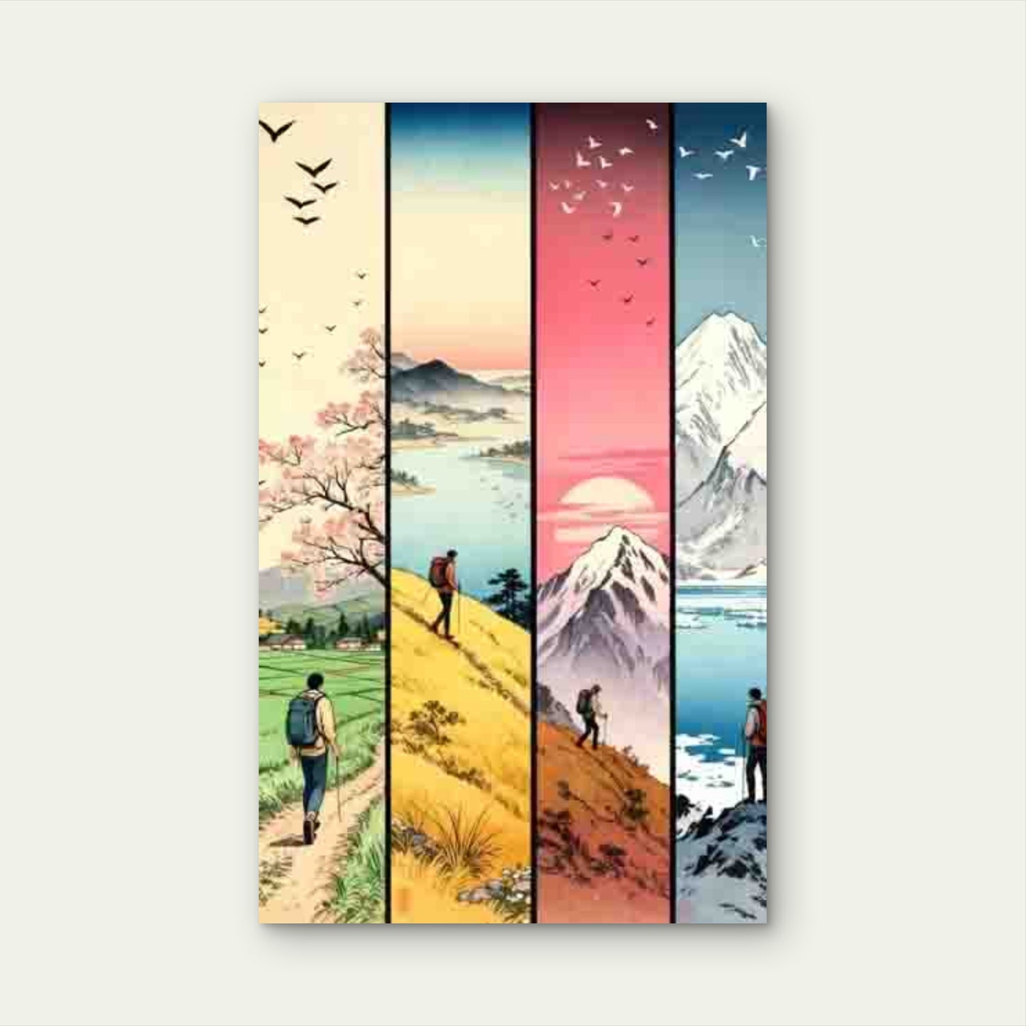 Vibrant Landscape & Scene Metal 40x60cm Print Ready to Hang - Bella Home Decor