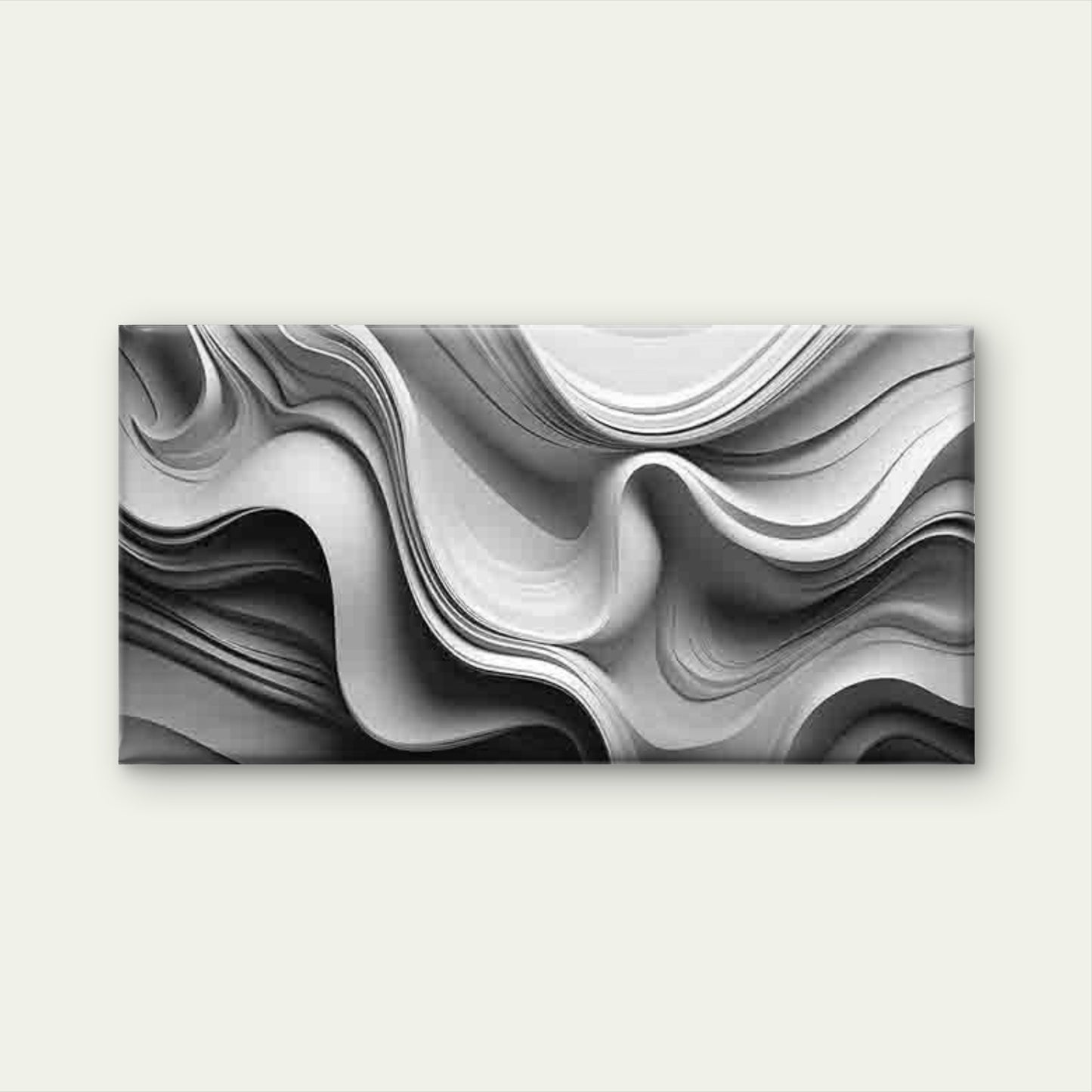 Abstract Black White Gray Beige Wall Art Canvas Office Home Room Framed 120x60cm - Bella Home Decor